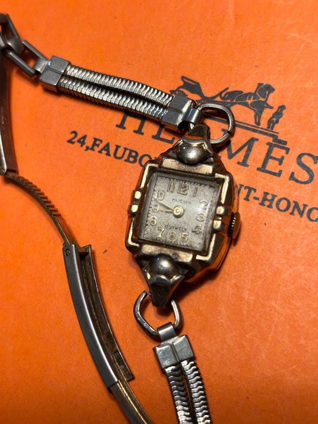 Swiss watch, vintage ladies mechanical wind