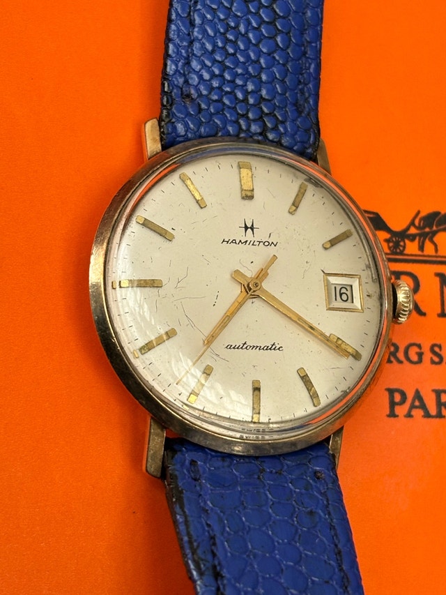 Hamilton Automatic Watch, 10k gold rolled case