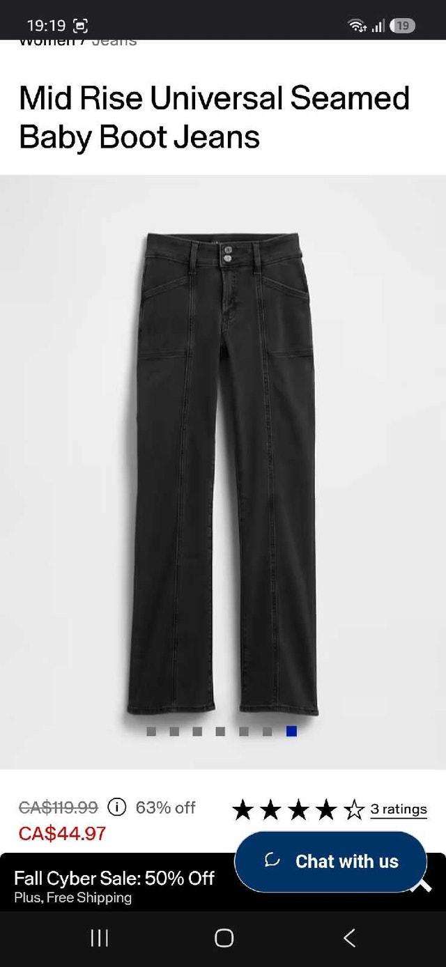 Gap Mid Rise Universal Seamed Baby Boot Jeans - photo 2