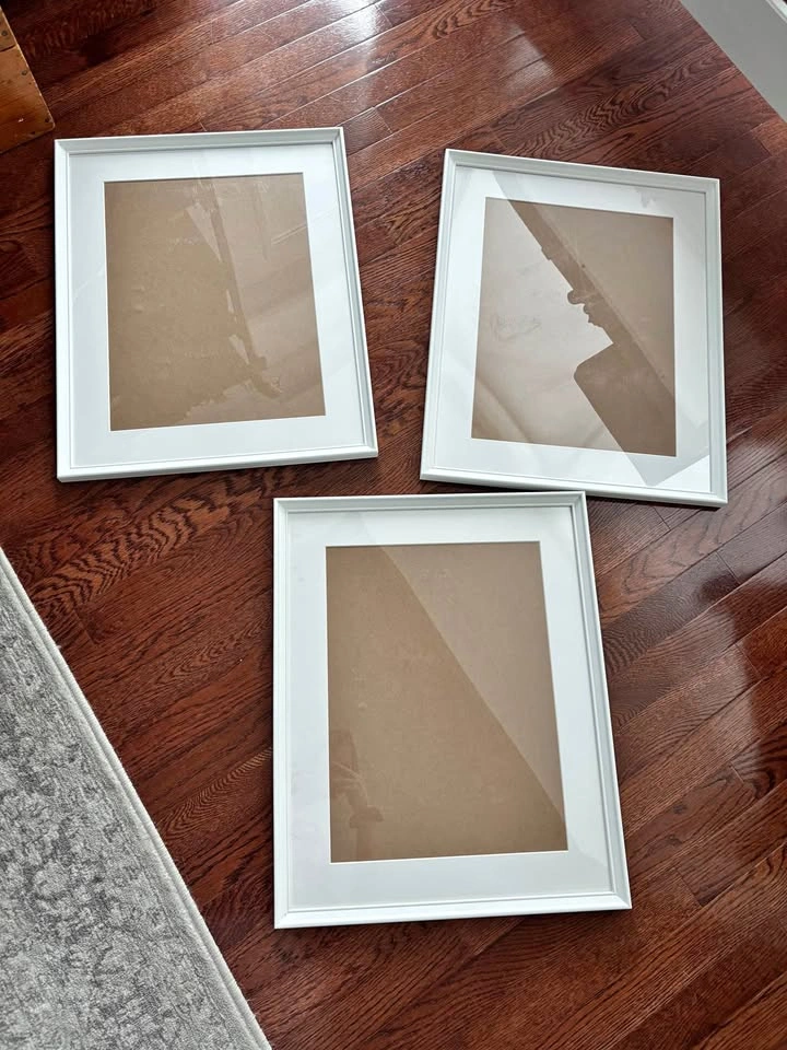 IKEA KNOPPÄNG White Picture Frames - Set of 3