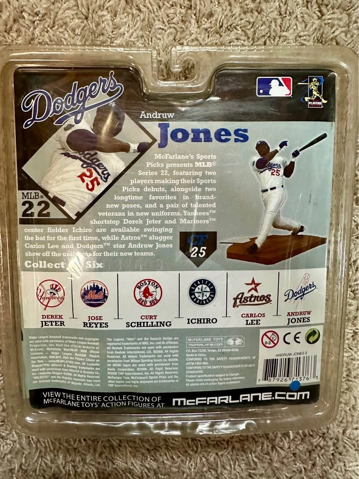 McFarlane's Sports Picks MLB Series 22 Andruw Jones Figure - photo 2