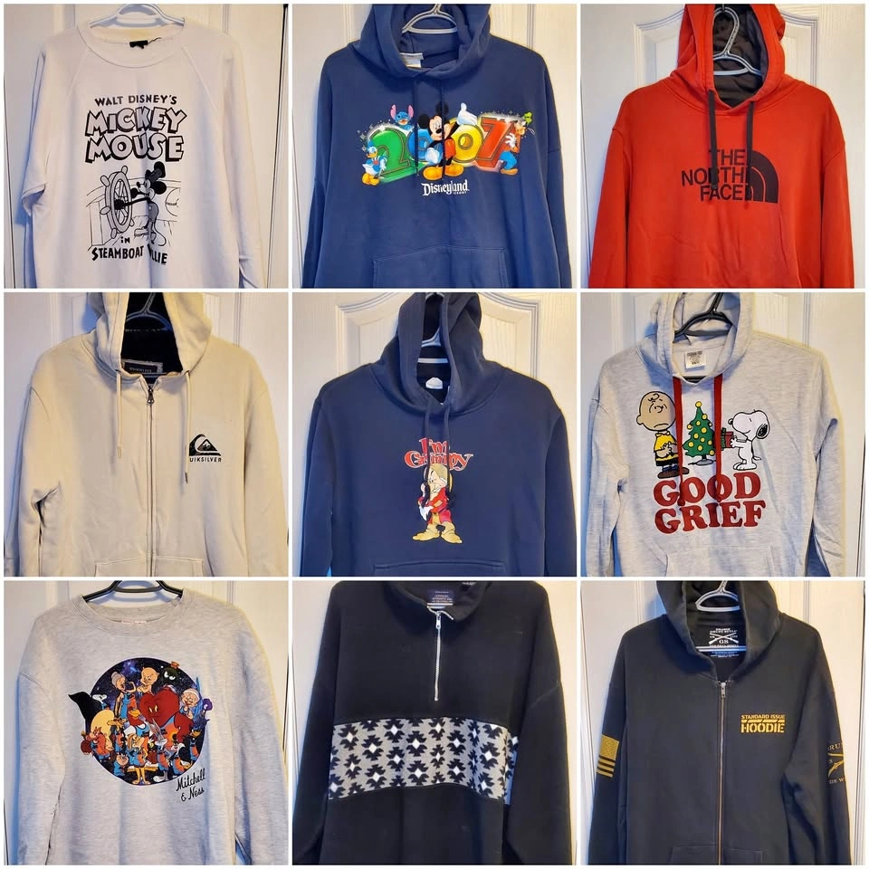 Hoodies & Sweatshirts $5 Each (9 to Choose From)