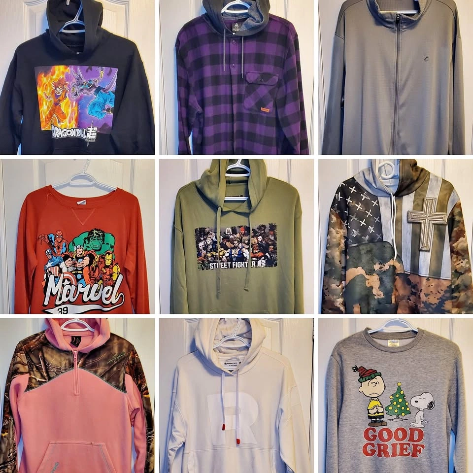 Hoodies & Sweatshirts $5 Each (9 to Choose From)