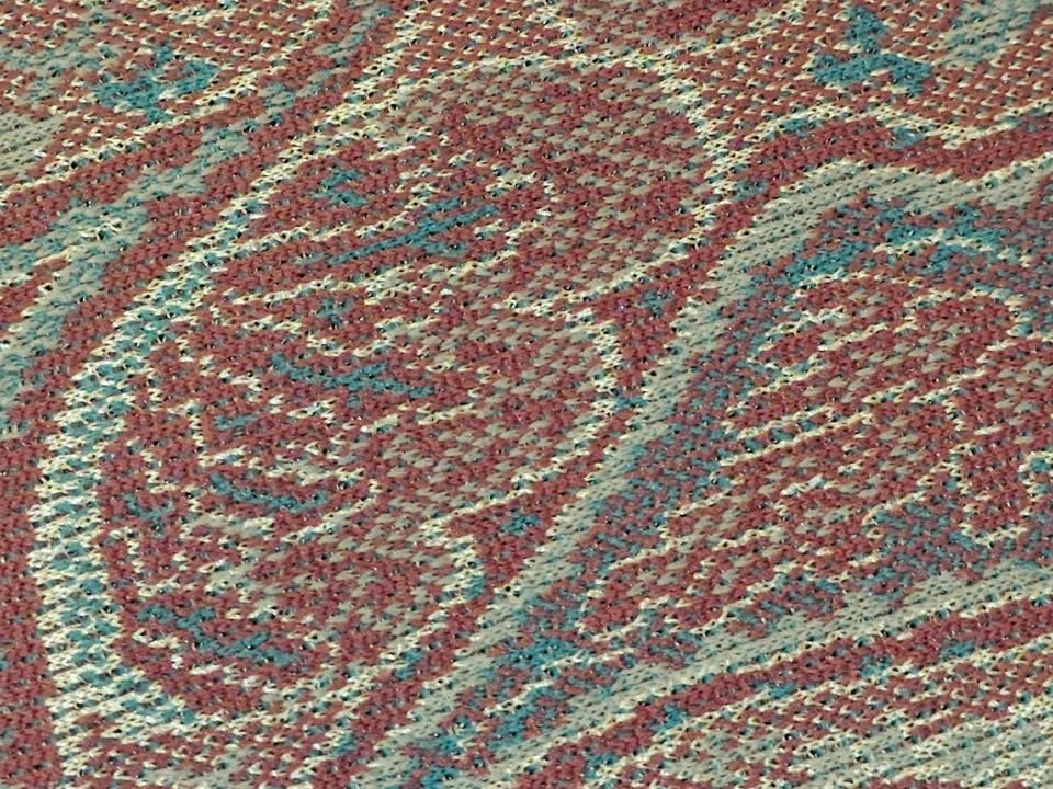Paisley Jacquard Knit Fabric - 67" x 72" - 1.8 Yards - photo 3