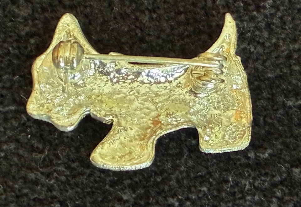 Rhinestone Scottie Dog Brooch - photo 2