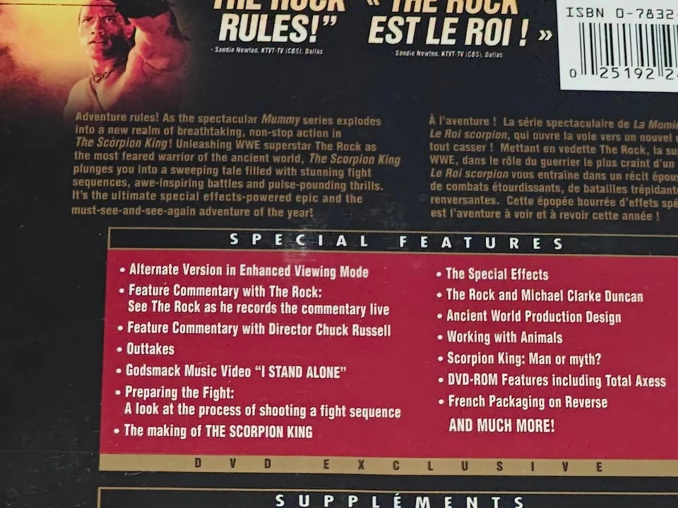 The Scorpion King - Collector's Edition - DVD Movie - The Rock - photo 4