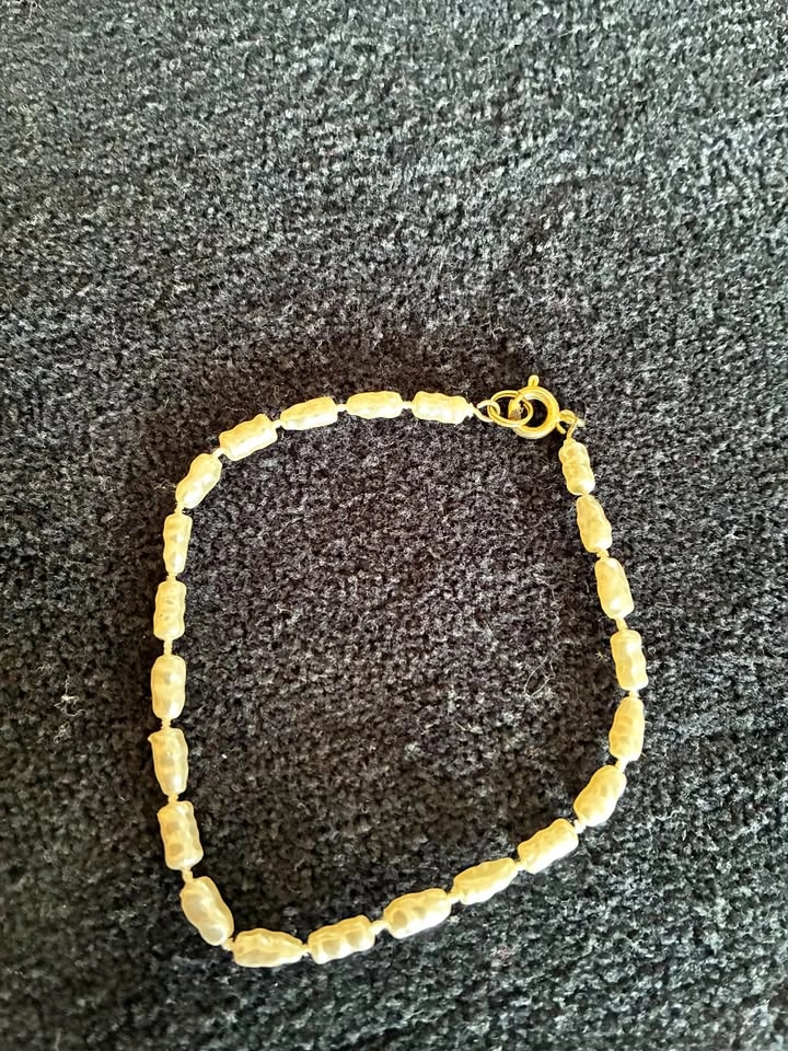 Vintage Freshwater Rice Pearl Bracelet