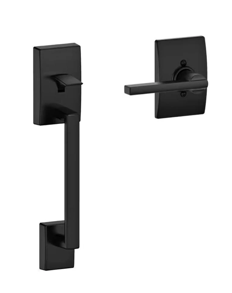 Nearly New Schlage Matte Black Exterior Entry Door Handleset