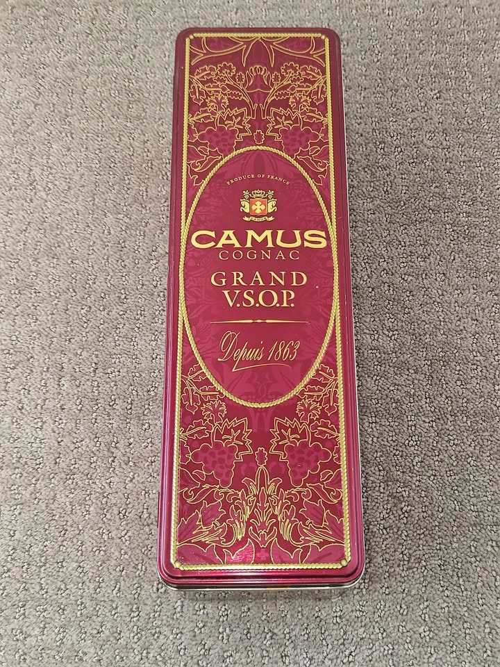 Empty Tin Collector Box - France Camus Cognac Grand VSOP - photo 2