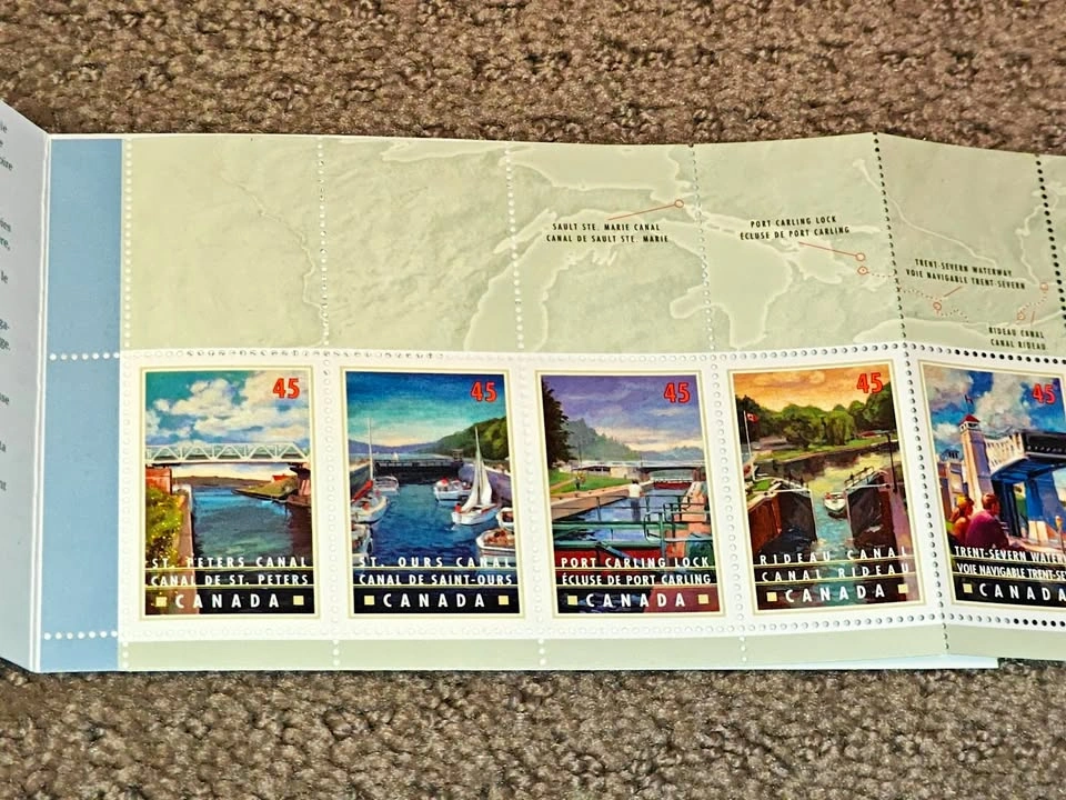 1998 Canada Post Canals of Canada Stamp Booklet