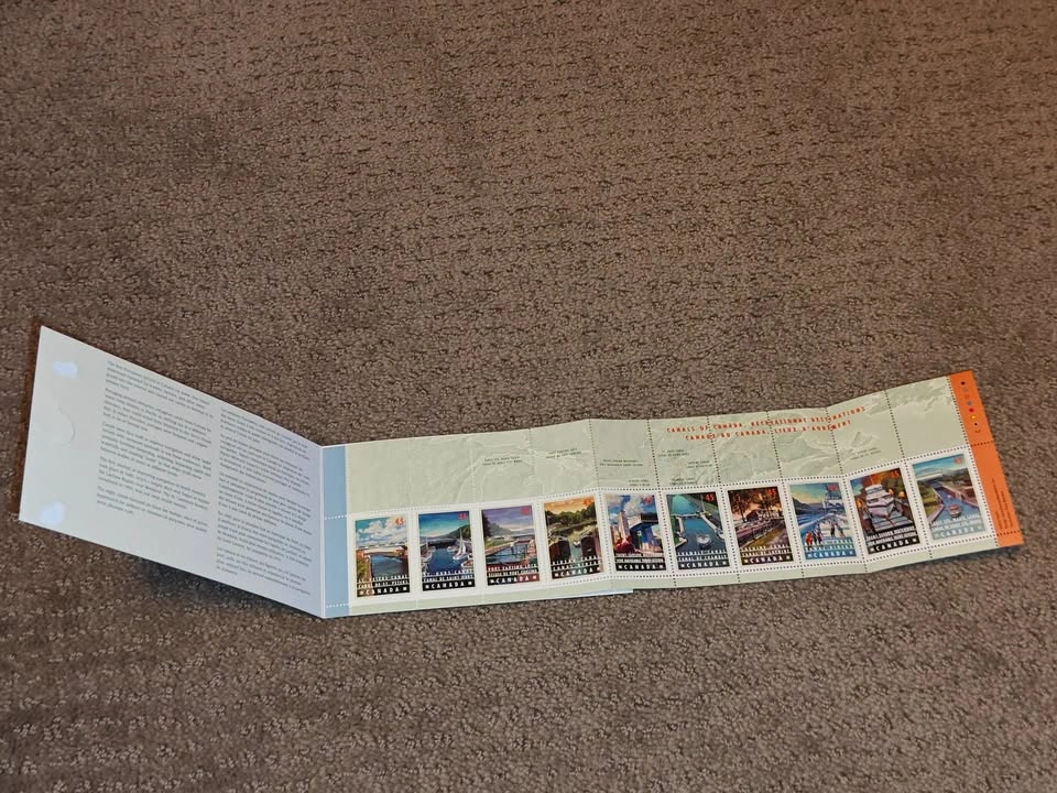 1998 Canada Post Canals of Canada Stamp Booklet - photo 2