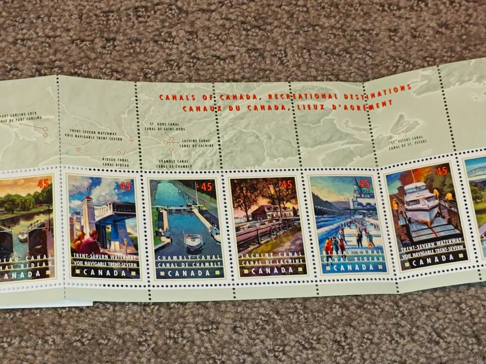 1998 Canada Post Canals of Canada Stamp Booklet - photo 3