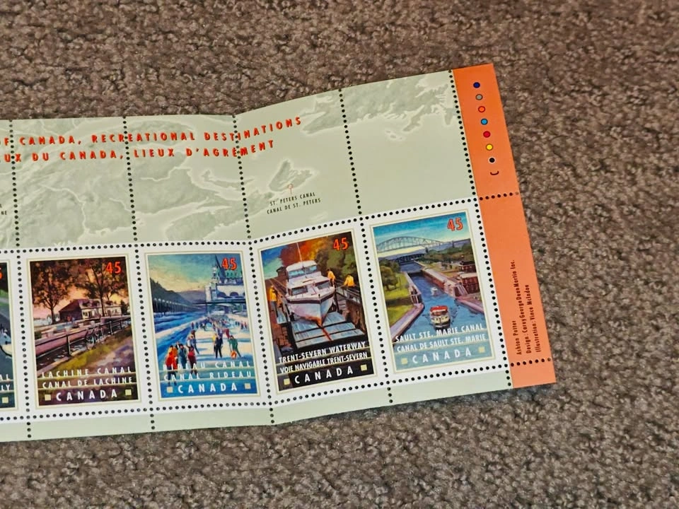 1998 Canada Post Canals of Canada Stamp Booklet - photo 4