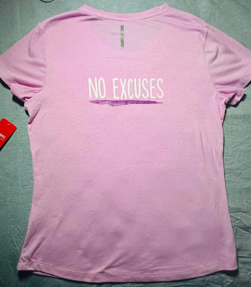 Running Room Fit-Wear 'Rain or Shine' Pink T-Shirt - Size Large - photo 2