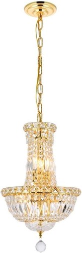 Elegant Lighting 2528D12G/RC Royal Cut Crystal Chandelier