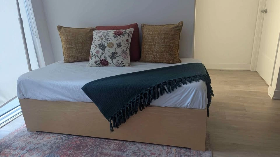 Custom-Made Wood Daybed / Sofa Bed with Mattress - photo 2