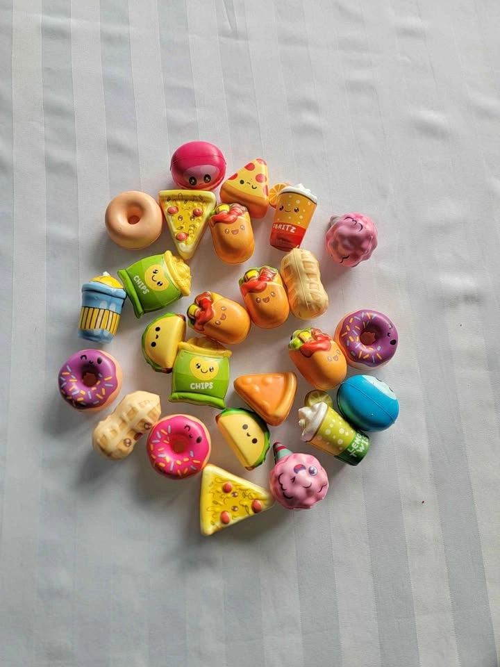 Brand New Food Squishies Fidget Toys Lot