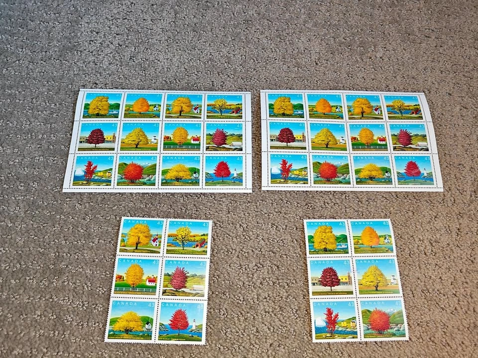 Stamp Panes Canada 1994 Canada Day - Maple Trees Scott #1524