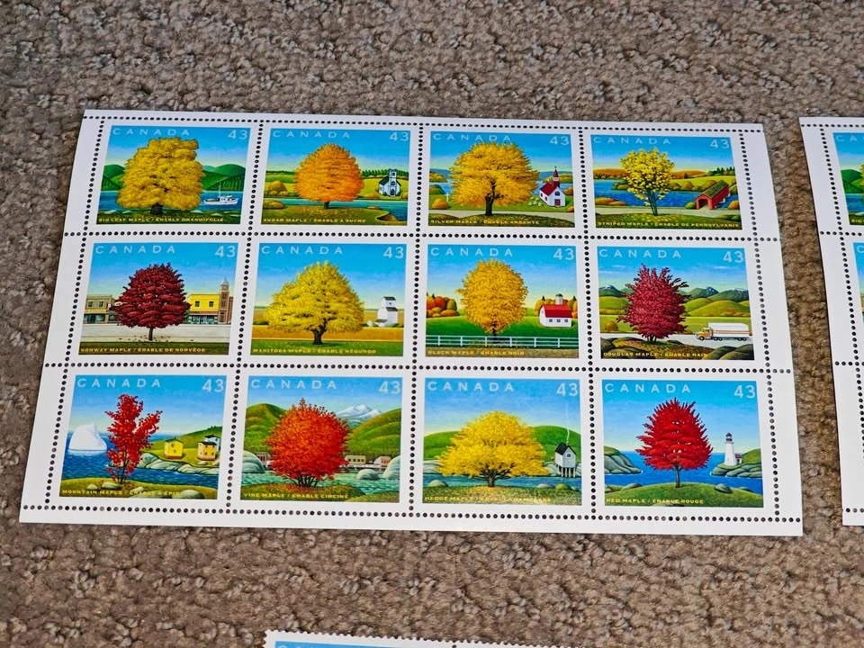 Stamp Panes Canada 1994 Canada Day - Maple Trees Scott #1524 - photo 2