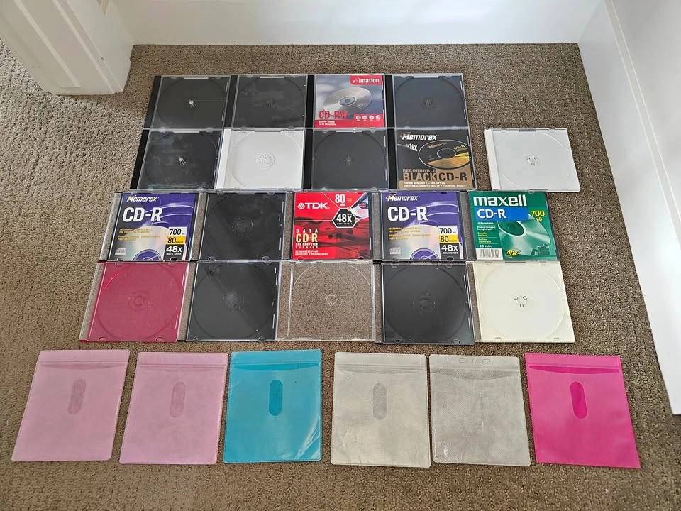 Empty CD Cases - Assorted Lot of 25