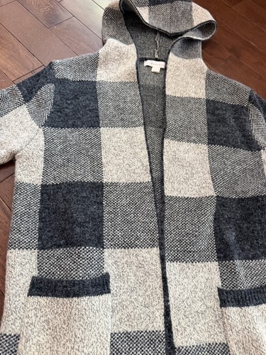 Women’s Hooded Open-Front Knit Cardigan Sweater w/ Pockets Buffa - photo 3