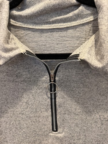 Women’s GRAY Half Zip Collared Long Sleeve Pullover - photo 4