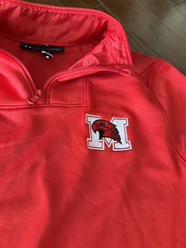 Under Armour Men’s Small Red Quarter Zip Pullover - photo 2