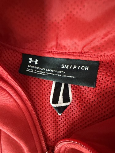 Under Armour Men’s Small Red Quarter Zip Pullover - photo 4