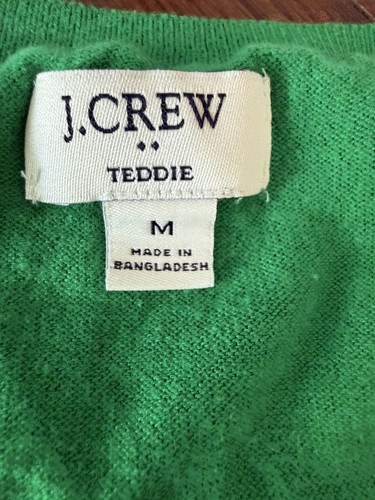 J Crew Long Sleeve Lightweight Sweater Sz LARGE Kelly Green - photo 2