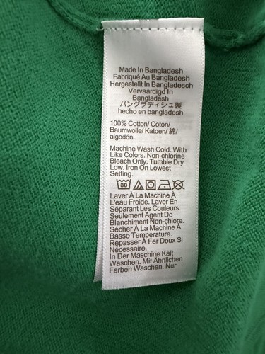 J Crew Long Sleeve Lightweight Sweater Sz LARGE Kelly Green - photo 3