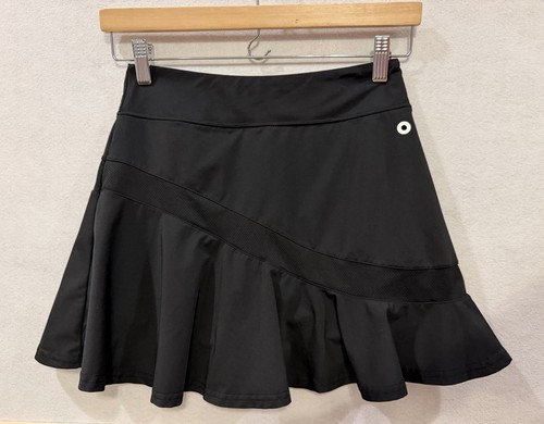 Women's Black Size SMALL Athletic Skort Skirt W/Shorts