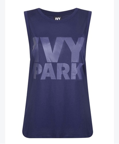 IVY PARK Beyonce Navy Logo Tank Top Women’s Size LARGE - photo 2