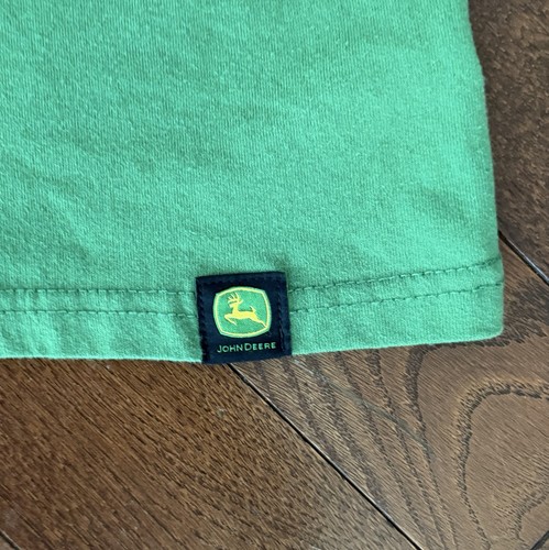 John Deere T-Shirt Mens LARGE Green/Yellow Logo Tractor Farm - photo 4