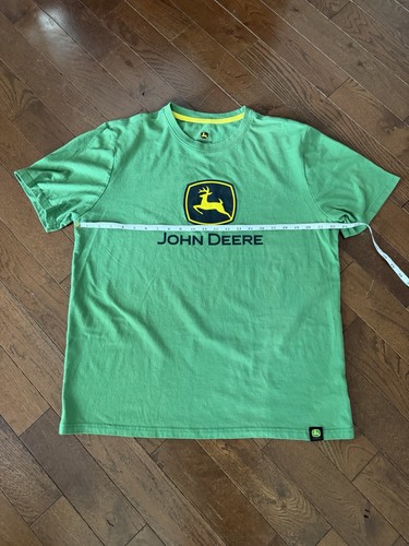 John Deere T-Shirt Mens LARGE Green/Yellow Logo Tractor Farm - photo 5