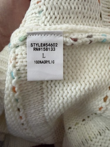 Staccato LG Cream Cozy Sweater Women’s Multicolor Stitch - photo 3