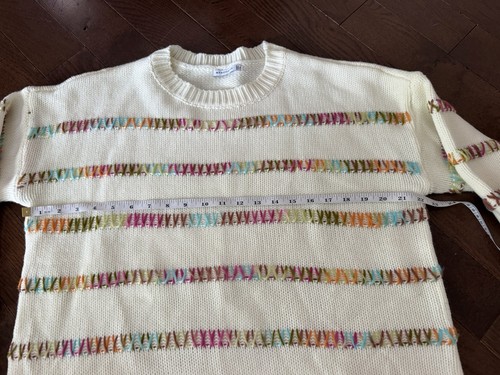 Staccato LG Cream Cozy Sweater Women’s Multicolor Stitch - photo 5