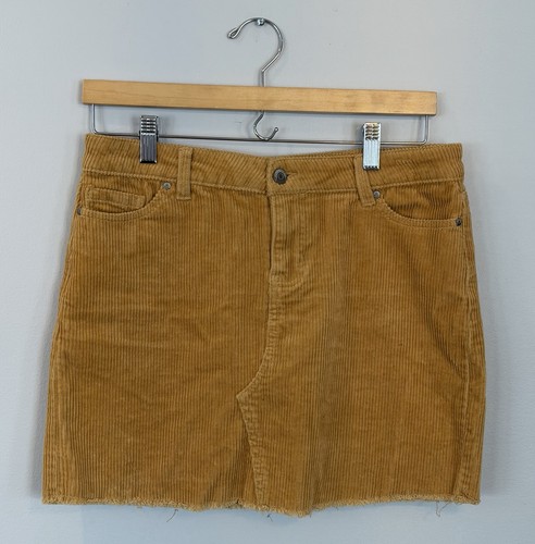 Blue Spice Skirt Juniors Size 5 Gold Mustard Corduroy Mini