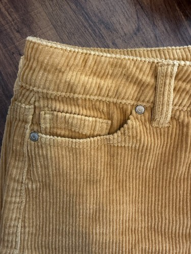 Blue Spice Skirt Juniors Size 5 Gold Mustard Corduroy Mini - photo 3