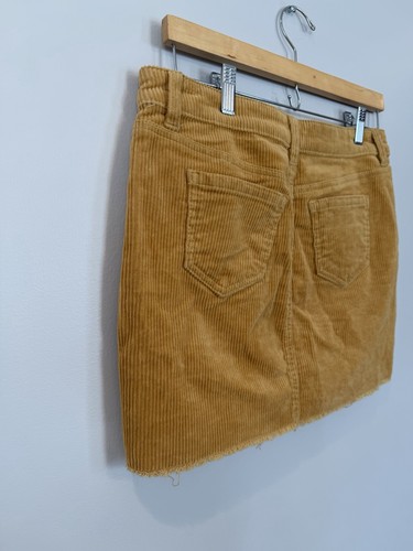Blue Spice Skirt Juniors Size 5 Gold Mustard Corduroy Mini - photo 5