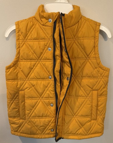 Gymboree Moto Boss Yellow Quilted Vest Size 4T - photo 4