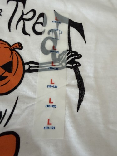 Set of 2 Old Navy Large 10/12 Halloween Graphic T-Shirts - photo 2