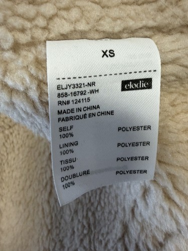 Elodie Retro Faux Shearling Lined Camel Vest Size XS - photo 4