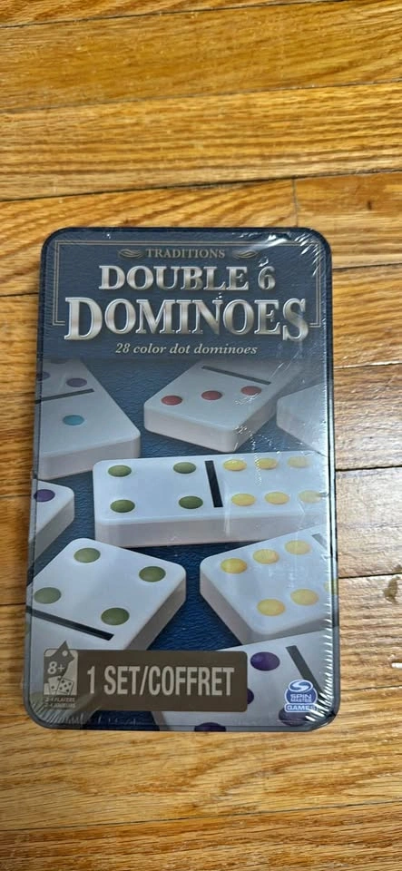 Traditions Double 6 Dominoes – 28 Color Dot Dominoes – Brand New