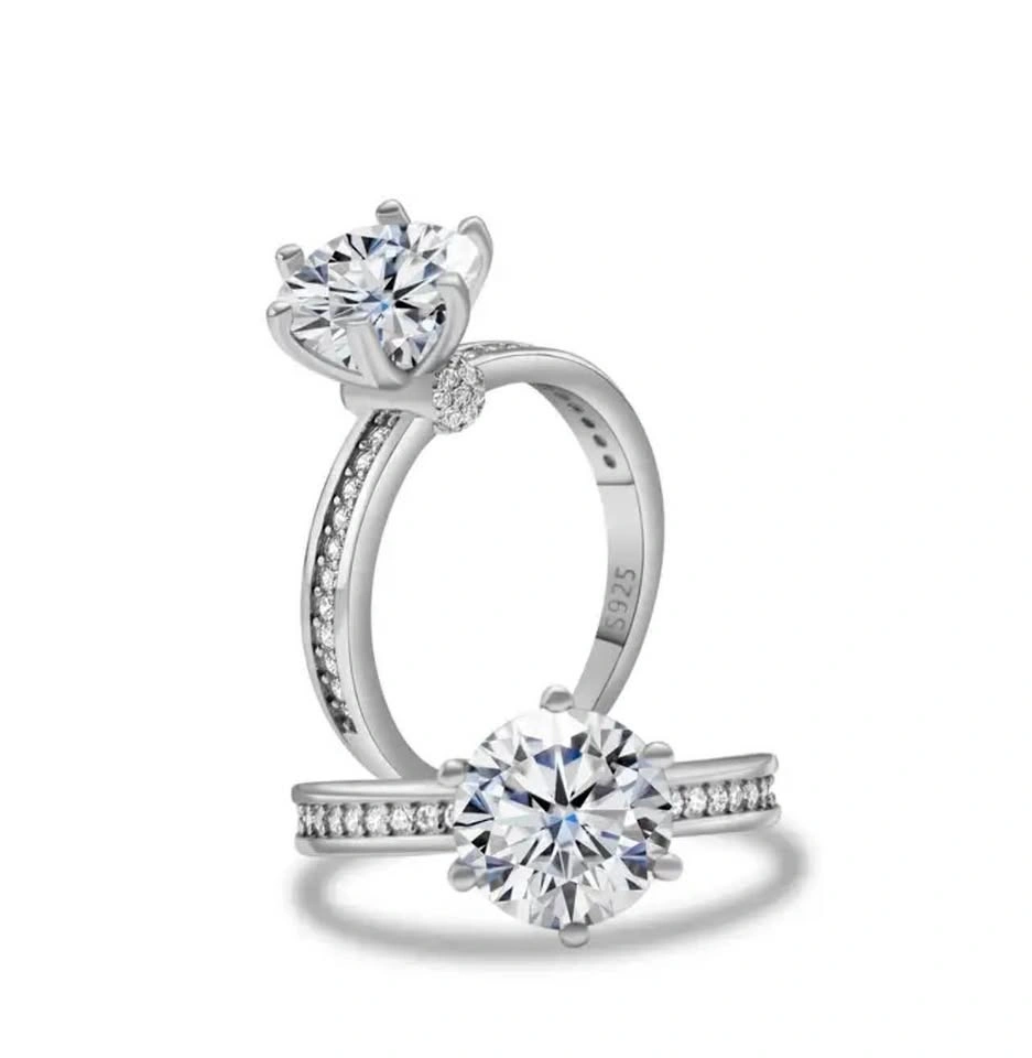 Luxury 3CT Moissanite Engagement Ring | S925 | Size 5-9