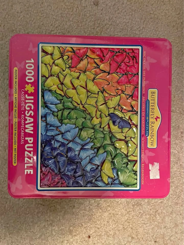 Eurographics Puzzles Butterfly Rainbow 1000 Piece Jigsaw Puzzle