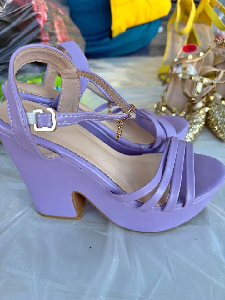 Purple Strap Heels