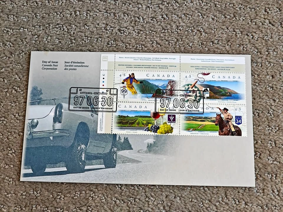 First Day Covers FDC - 1997 Canada Post Scenic Highways