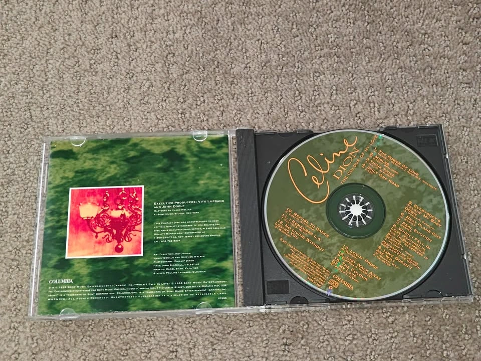 Celine Dion - The Colour of My Love - Music CD Album - photo 2
