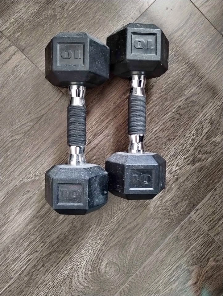 10lbs HEX Dumbbells