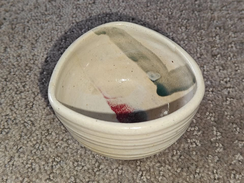 Artisan Mini Bowl - Abstract Glaze Pottery - 2" (H) x 3" (D) - photo 2